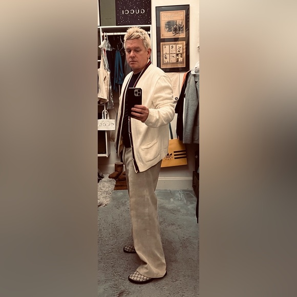 Gucci men's corduroy wide leg pants - Picture 1 of 3